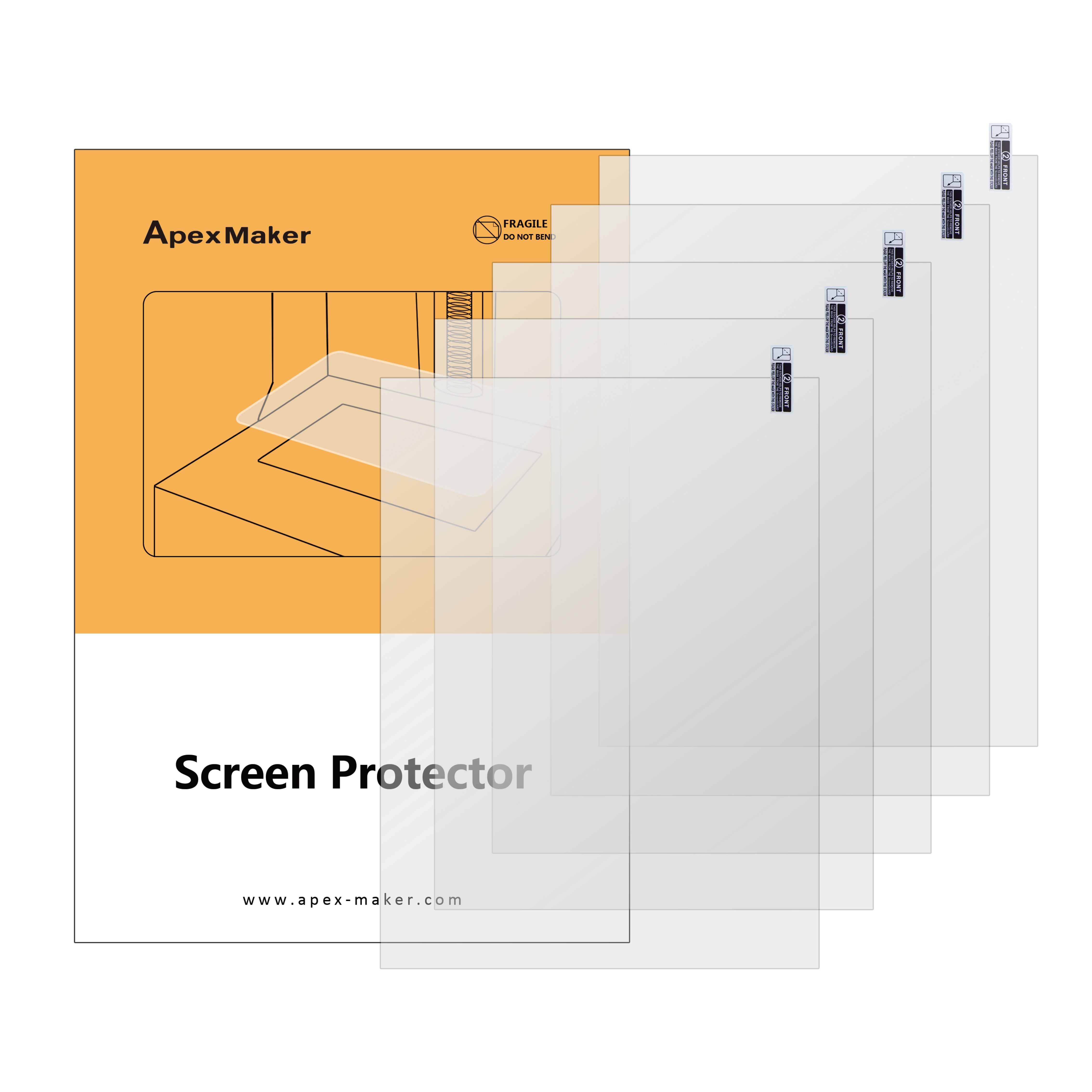 5PCS LCD Screen Protector For ApexMaker X1