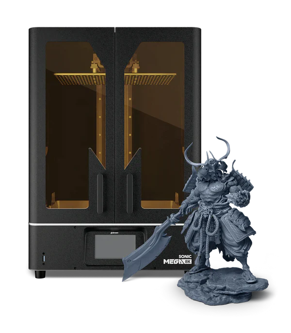 Sonic Mega 8K - The ONE & ONLY 8K 3D Printer With its significantly large size and staggeringly high precision printing capabilities, Sonic Mega 8K allows you to effortlessly create large-scale prints with astonishing 8K resolution.